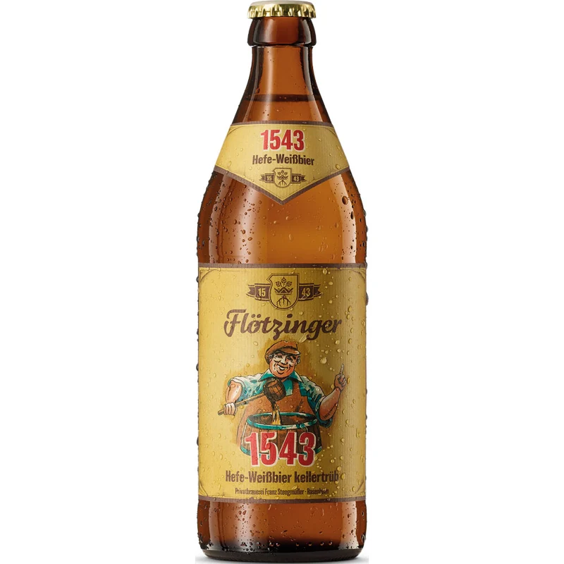 Flötzinger 1543 Hefe-Weisse 20x 0,5 Liter (MEHRWEG)