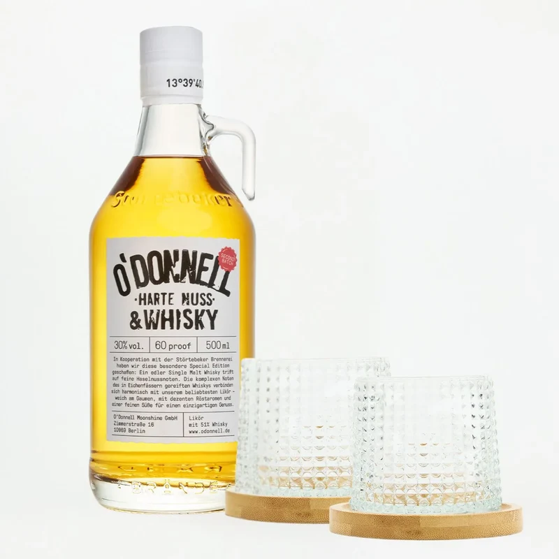 Whisky x Harte Nuss mit 2er Tumbler