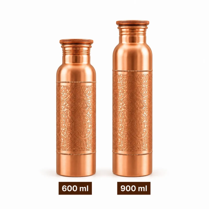 Kupferflasche mit Mandala