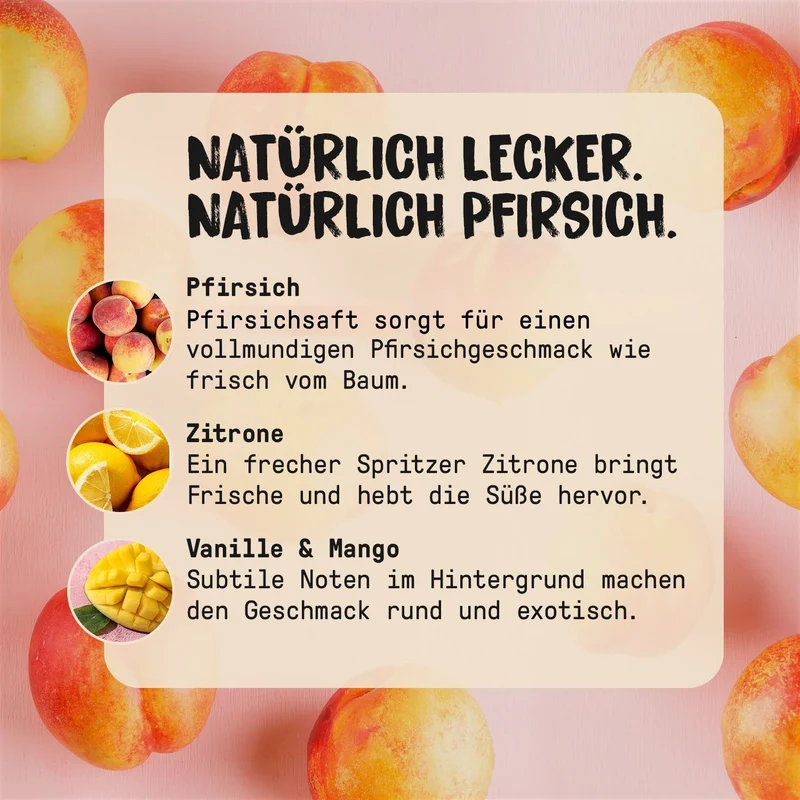 Pfirsich Likör - 20% vol.