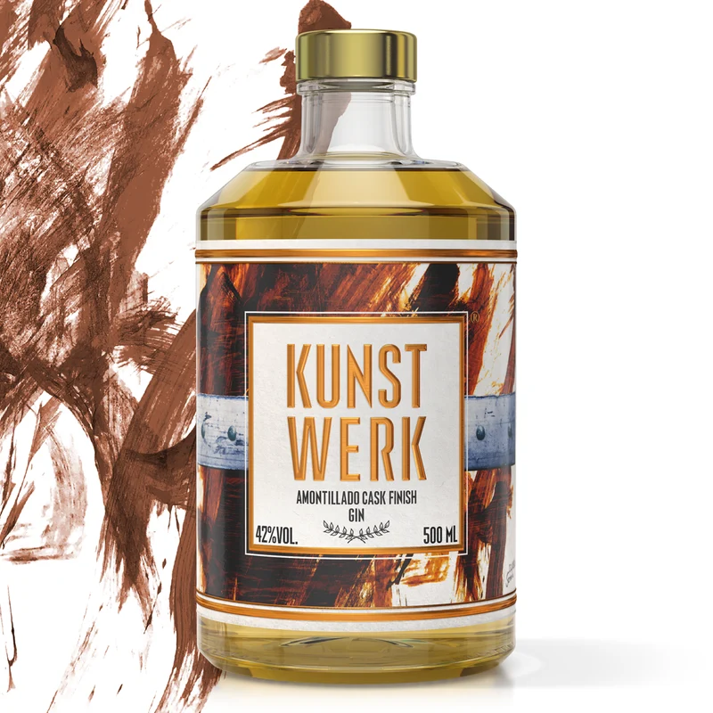 KUNSTWERK Gin - Amontillado Cask Finish - Barrel Aged Gin 500ml