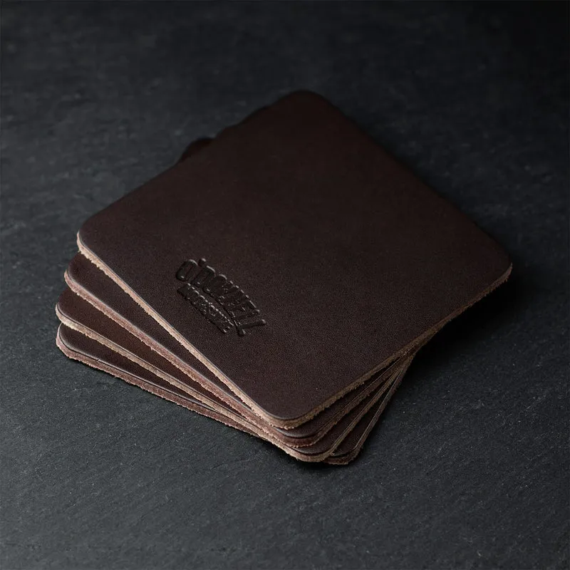 Leder-Coaster Set (4 Stück)