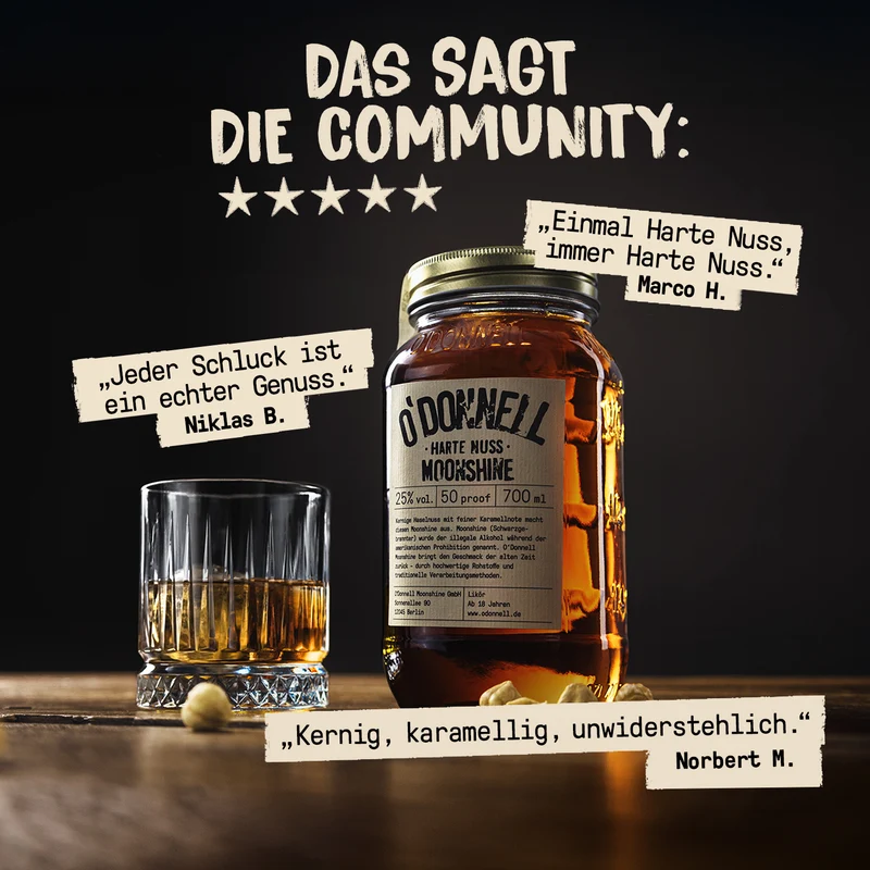 Harte Nuss Likör - 25% vol.