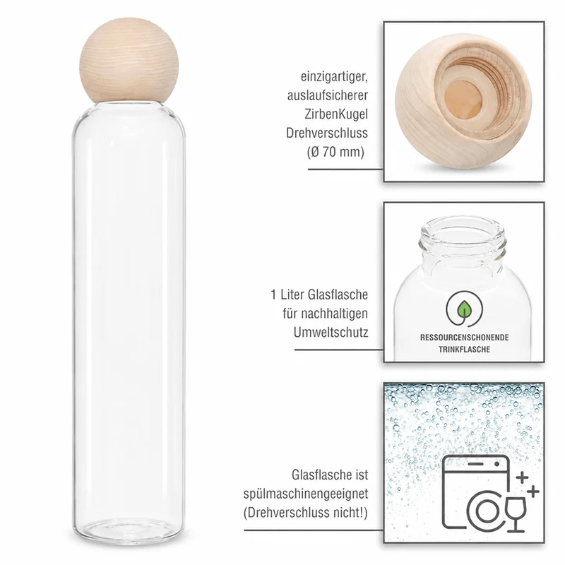 ZirbenManschgerl Trinkflasche 1 Liter