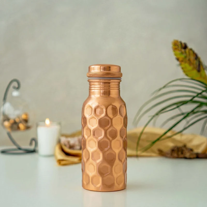 Kupferflasche Hammerschlag