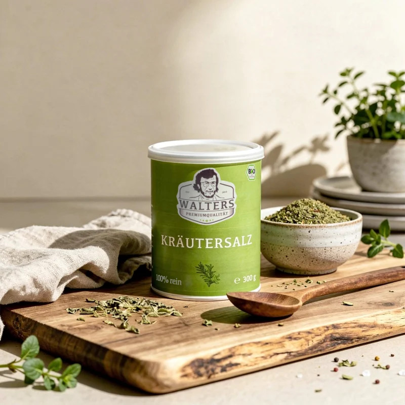 Kräutersalz mit deutschem Ur-Steinsalz und feinen Kräutern