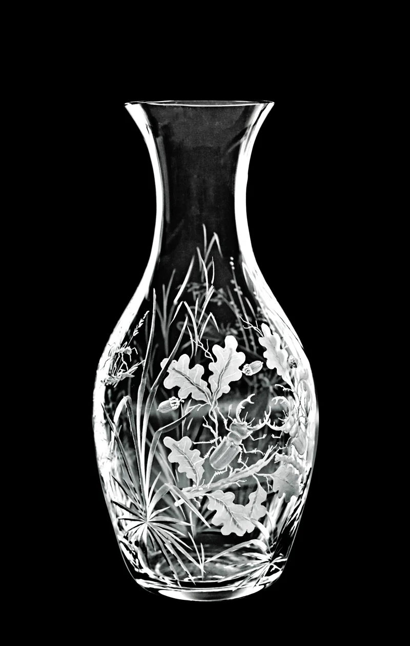 INSECTS - klares Glas, Flasche 269 mm, 1,5 Liter, Gravurbild Insekten