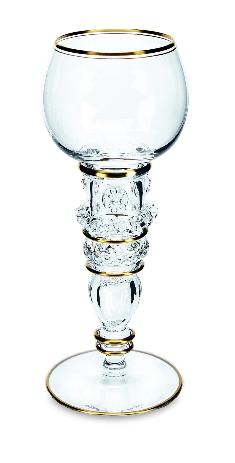 KAISER WILHELM klar, optische Hohlkugel & Goldrand - Römer 159 mm (x)