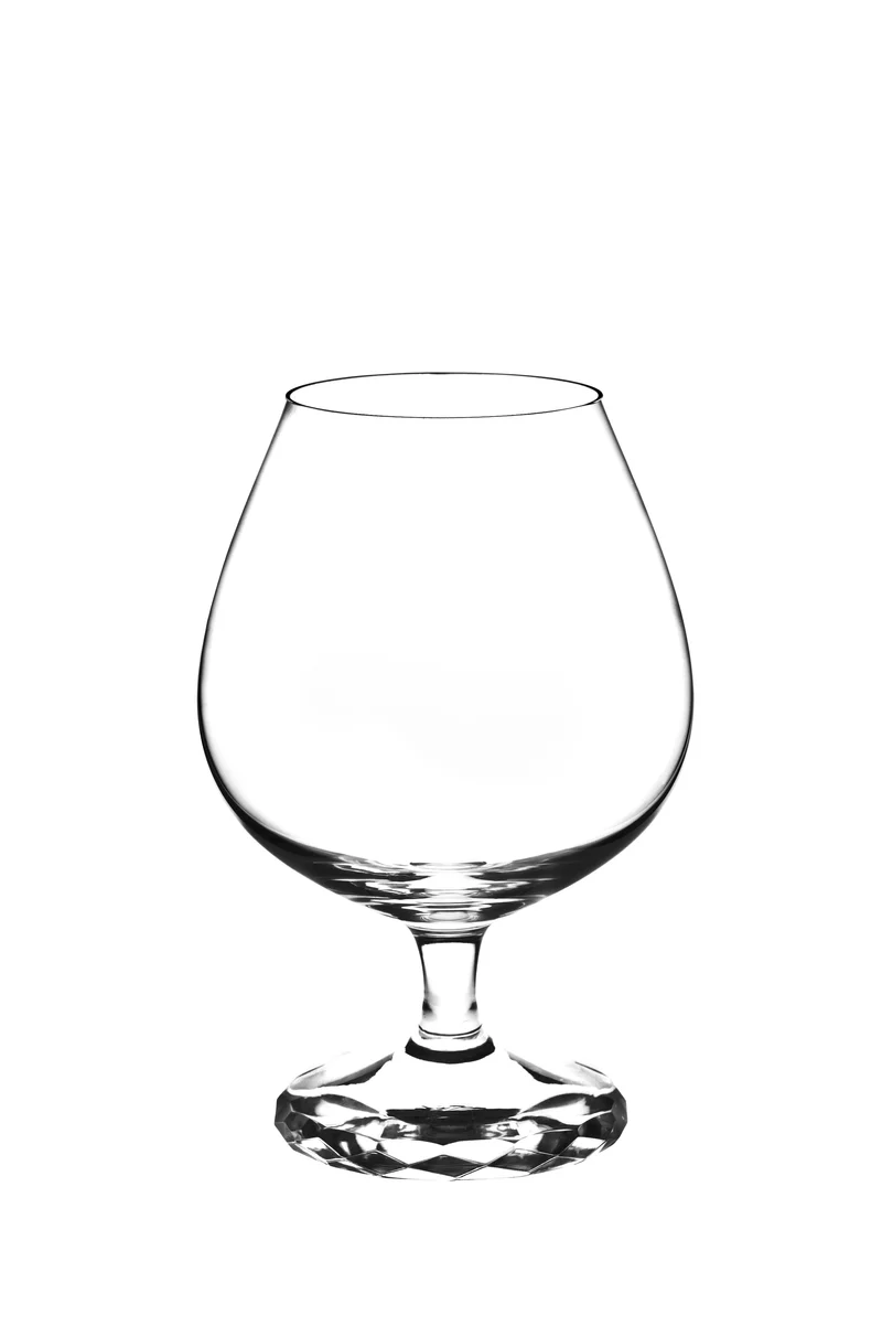 ALEXIS klar, Schliff - Cognacschwenker 170 mm