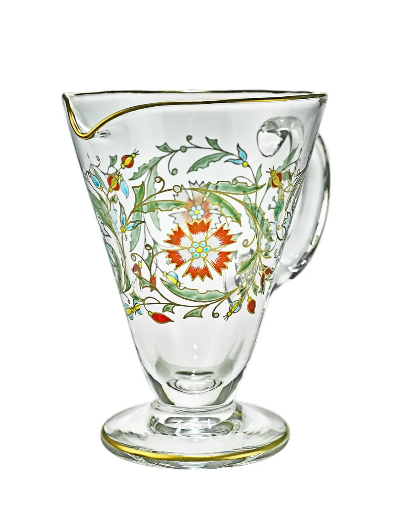 ELISABETH - Krug mit Handmalerei, klares Glas, 0.75 Liter, ca. 220 mm