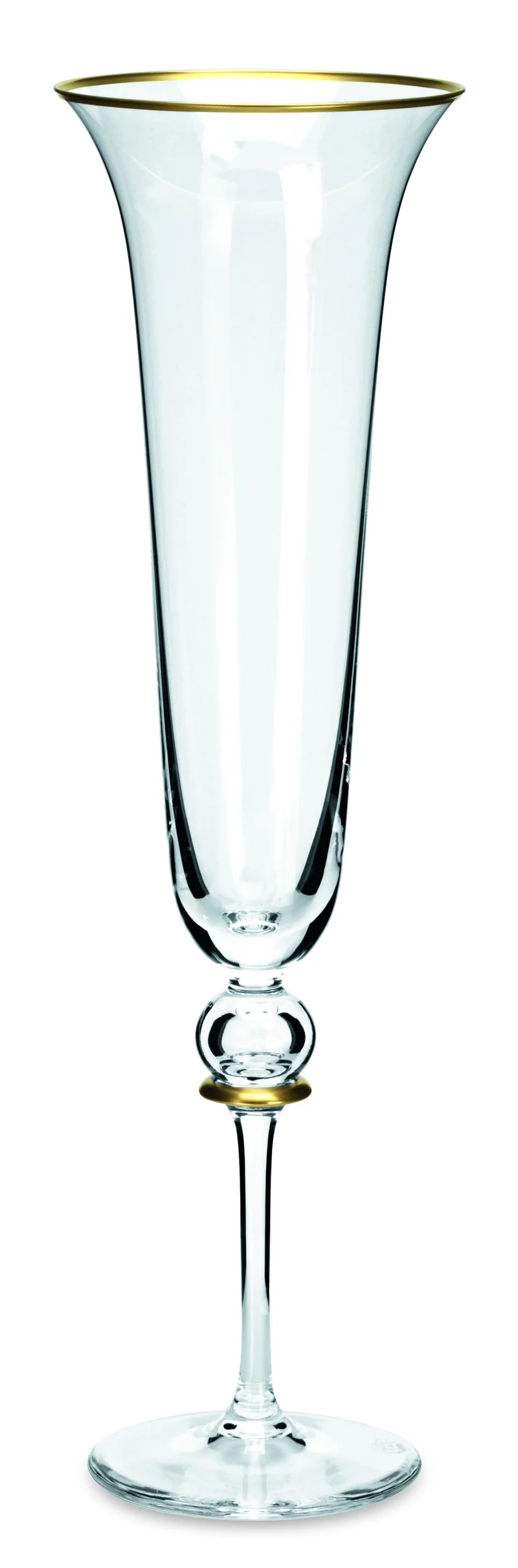 JUWEL klar, Goldrand - Sektglas 250 mm