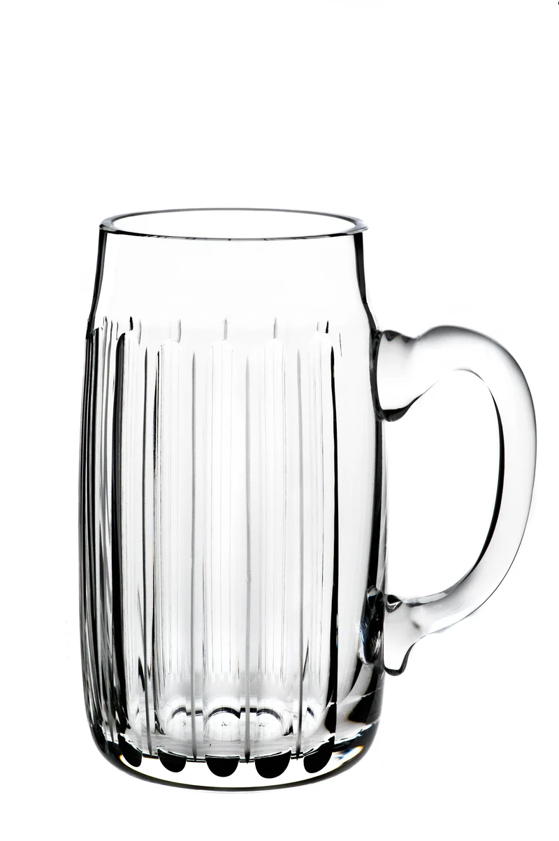 JOSEPH klar, Olivenschliff längs Nr. 13 - Bierkrug 0,5 l, 156 mm