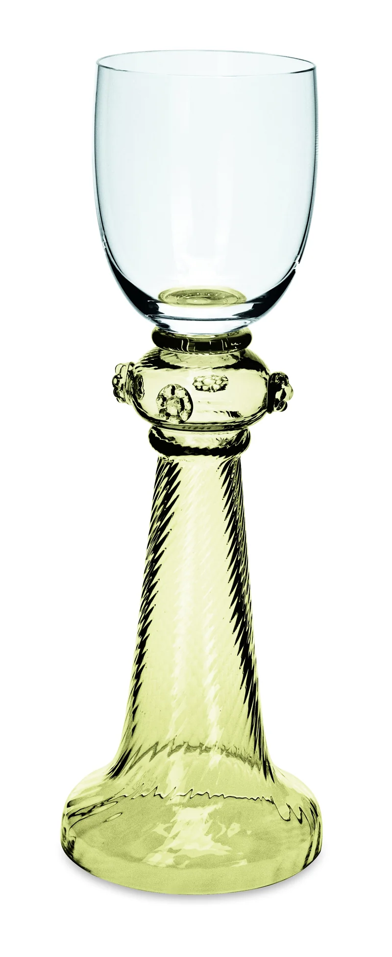 KURFÜRST klar/antikgrün, glatt - Weinrömer 1/8 l, 219 mm