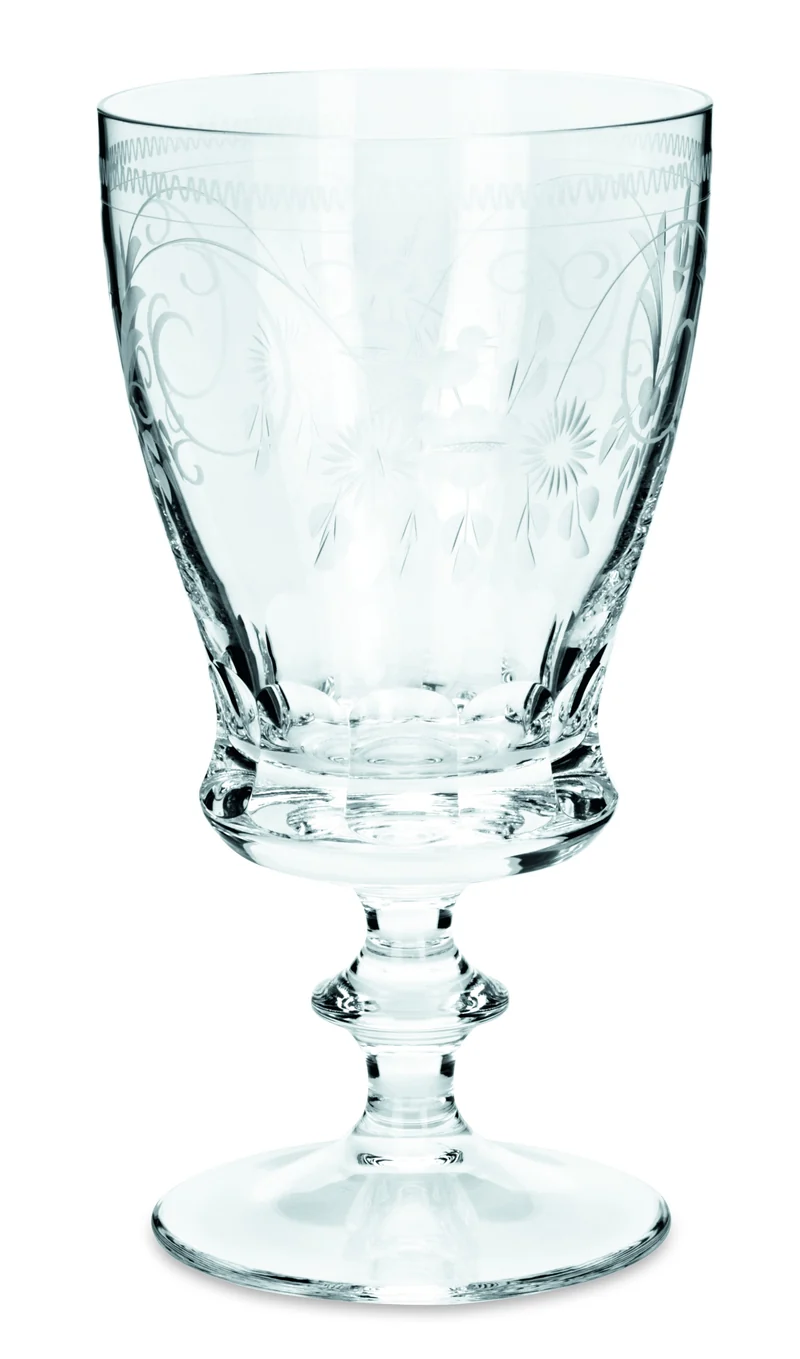 CONCORD klar, Schliff & 'Radgravur' - Weinglas 175mm