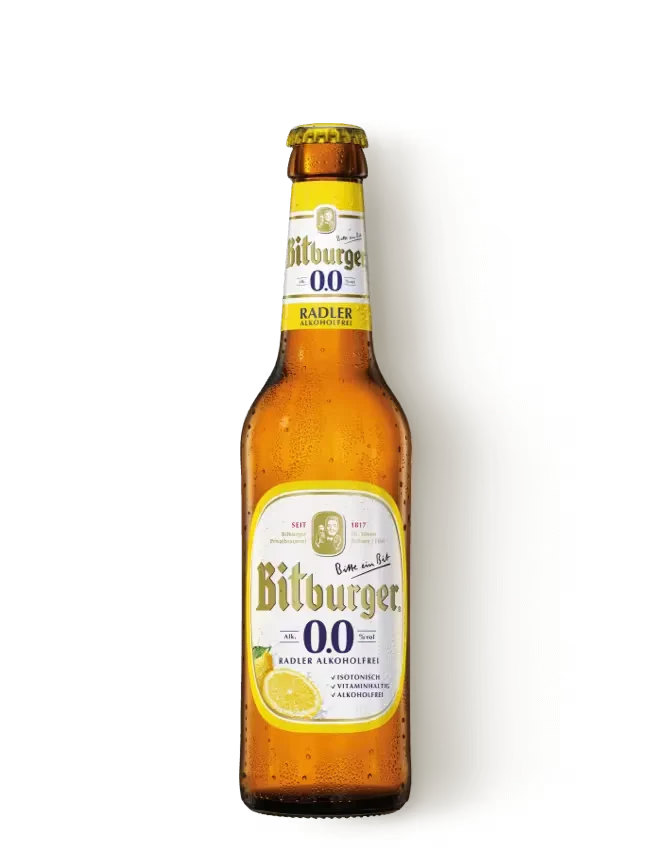 Bitburger 0,0% Radler Alkoholfrei 24x0,33l