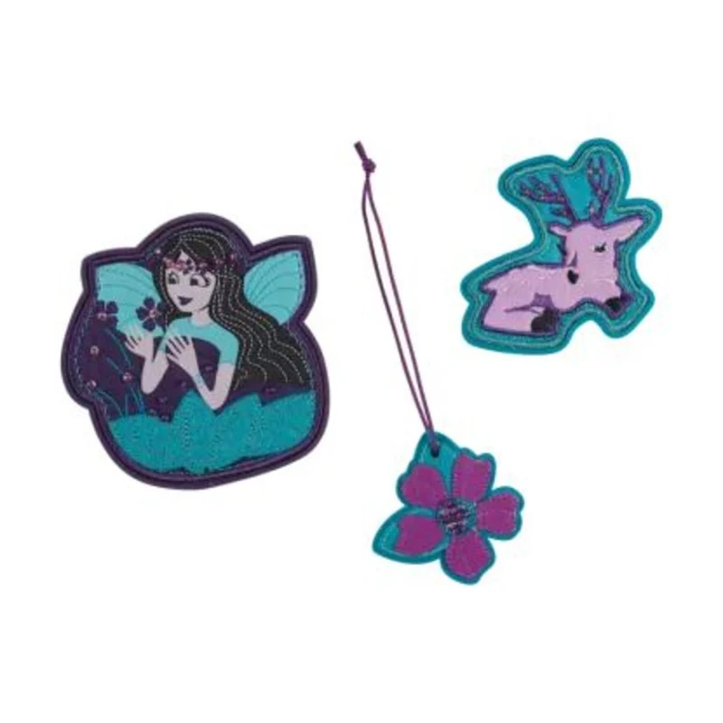 DerDieDas Wechselbuttons Fairy Flower, 3-teilig