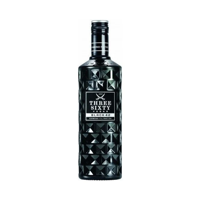 Three Sixty Vodka Black 42 1 Liter 42%vol.