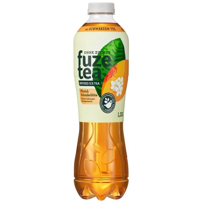 Fuze Tea Schwarzer Tee Pfirsich Holunderblüte 6x1,25l