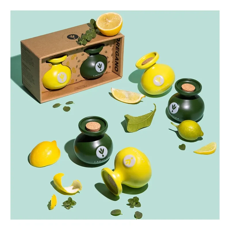 Ladolea Olivenöl Set Lemon & Oregano 2x80ml