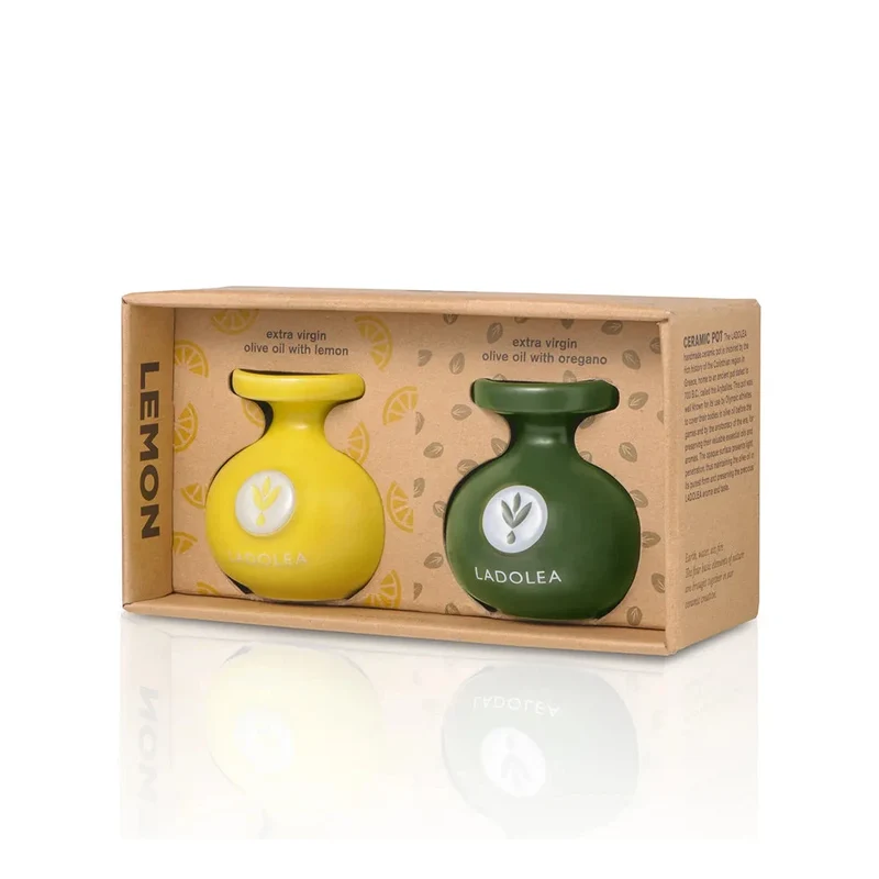 Ladolea Olivenöl Set Lemon & Oregano 2x80ml