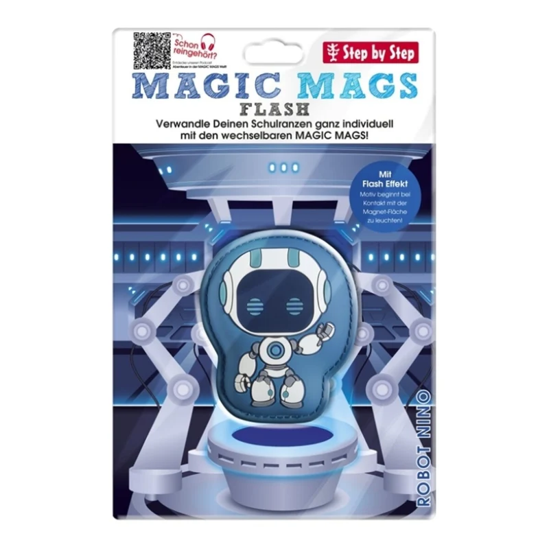 Step by Step MAGIC MAGS FLASH "Robot Nino" blau Roboter