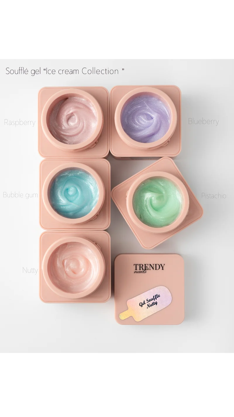 SET Ice Cream Collection von Trendy Nails (5x15ml) (TPO/HEMA-free)