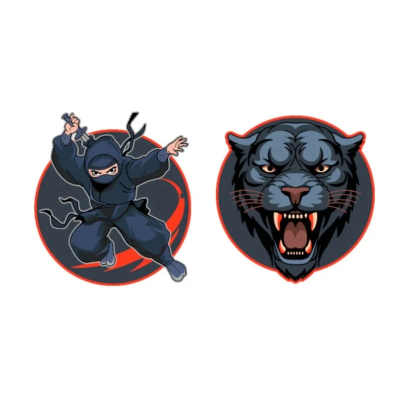 Schneider Patches mit Klettfunktion Ninja + Panther