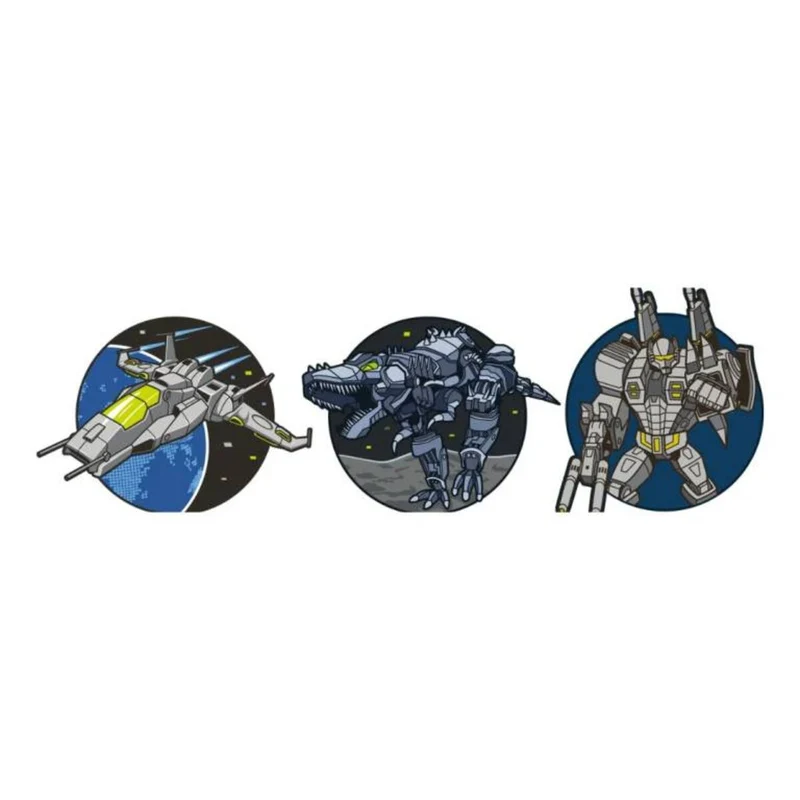 Schneider 3er Set Patches mit Klettfunktion Space Robots